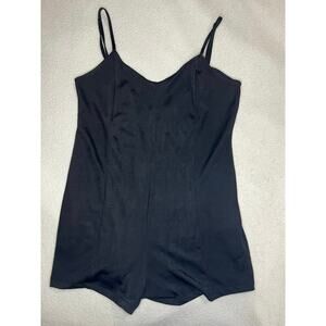 Zara Women’s Black Jumpsuit Romper sleeveless Spaghetti Strap